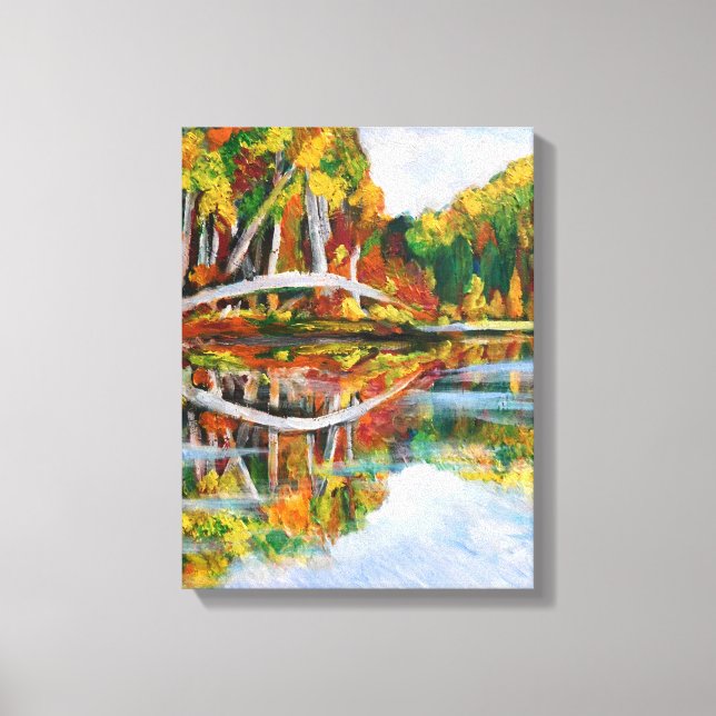 Autumn Lake Canvas Print (Front)