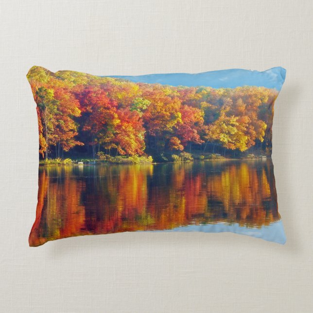 Autumn Lake Decorative Pillow (Front)