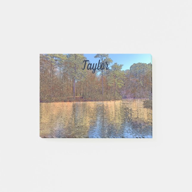 Autumn lake in Virginia Post-it Notes (Front)