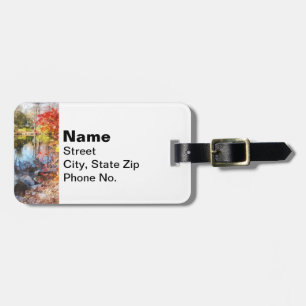 Autumn Lake Luggage Tag