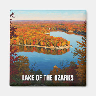 Autumn Lake of the Ozarks Missouri Travel Magnet