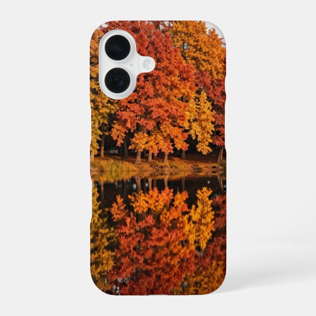 Autumn Lake Reflection Phone Case (Back)
