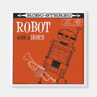 Autumn Lake "ROBOT WITH A HORN" Magnet