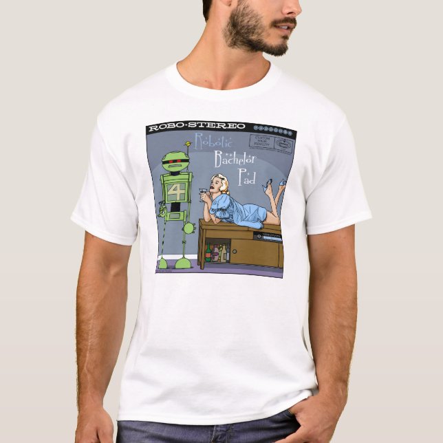 Autumn Lake "ROBOTIC BACHELOR PAD" T-Shirt (Front)