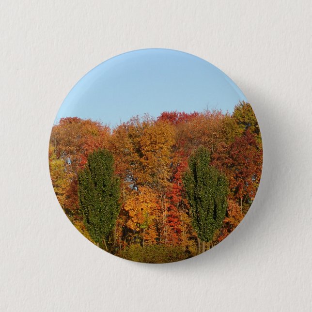 Autumn Landscape 2 Inch Round Button (Front)