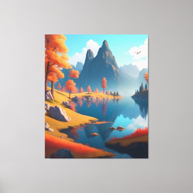 Autumn Landscape Art     Canvas Print (Front)