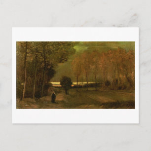 Autumn Landscape at Dusk, Vincent van Gogh Postcard