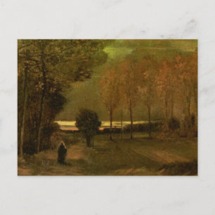 Autumn Landscape at Dusk, Vincent van Gogh Postcard