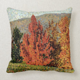 Autumn Landscape, c.1903 (oil on canvas) Throw Pillow