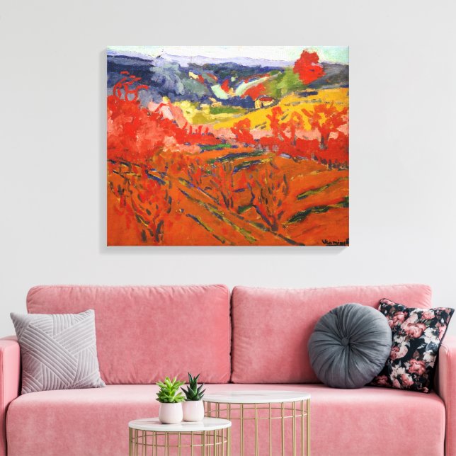 Autumn Landscape | Maurice de Vlaminck | Canvas Print (Insitu(LivingRoom))