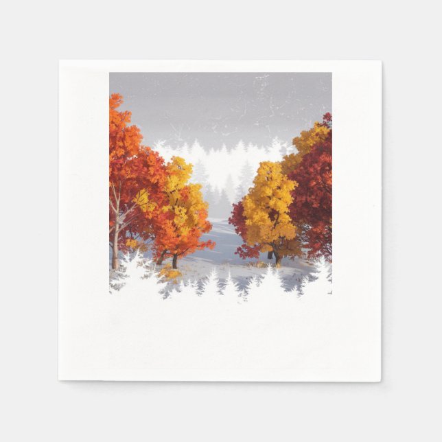 Autumn Landscape Napkin (Front)