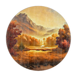 Autumn Landscape Painting-68754 Cutting Board