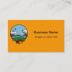 Autumn Landscape Scene Business Card