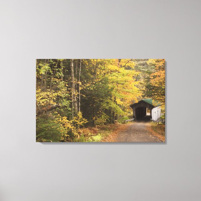 Autumn landscape, Vermont, USA Canvas Print (Front)