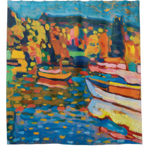 Autumn Landscape with Boats by Wassily Kandinsky