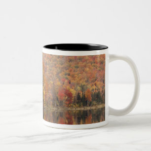Autumn landscape with lake, Vermont, USA 2 Two-Tone Coffee Mug