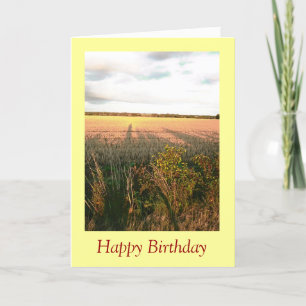 Autumn landscape with rustic colours photo art card