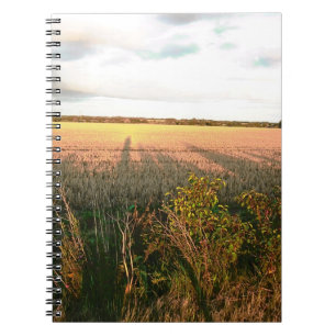 Autumn landscape with rustic colours photo art notebook