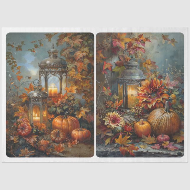 Autumn Lanterns  Tissue Paper (Front)