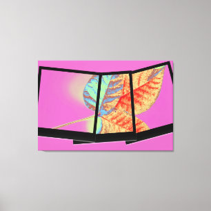 Autumn leaf art canvas print