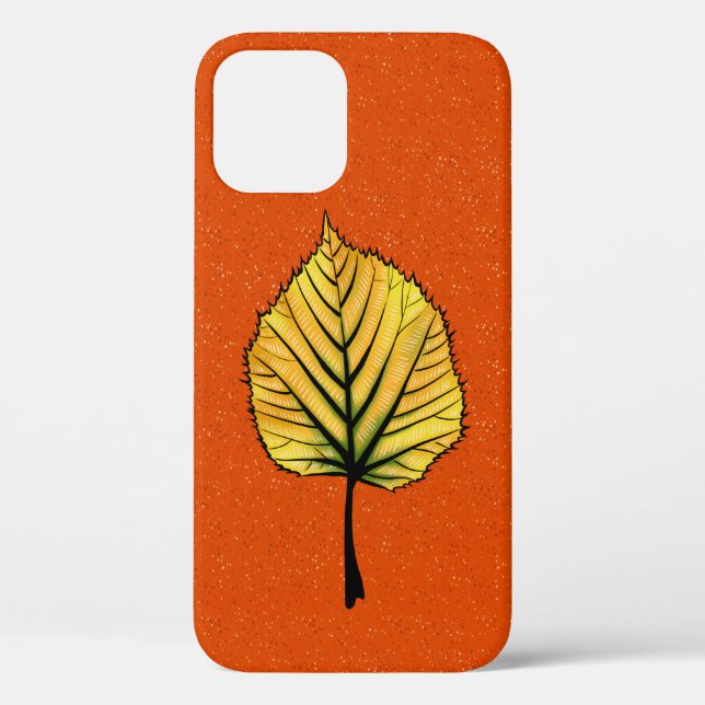Autumn Leaf Art Yellow Orange Colours Case-Mate iPhone Case (Back)