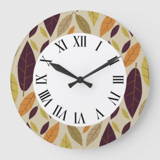 Autumn Leaf Assortment wall clock