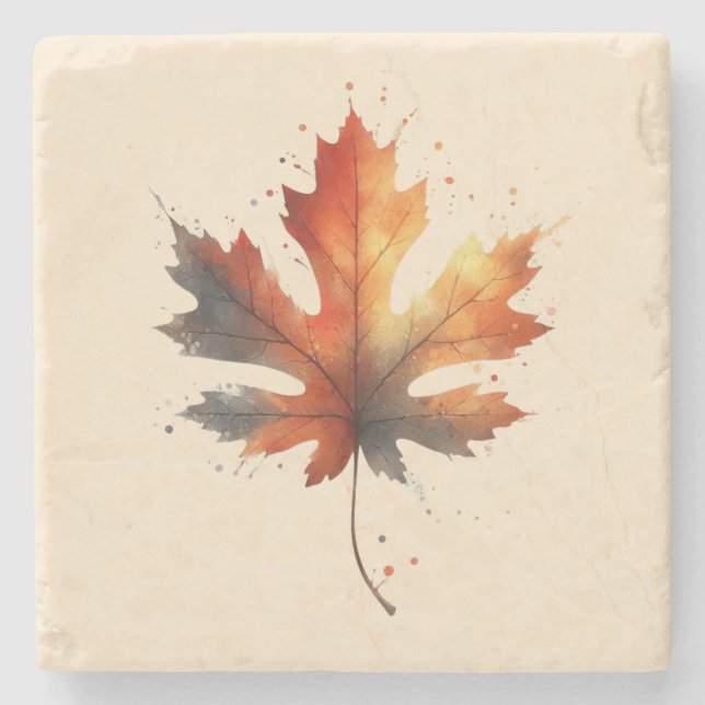 Autumn Leaf Coaster (Front)