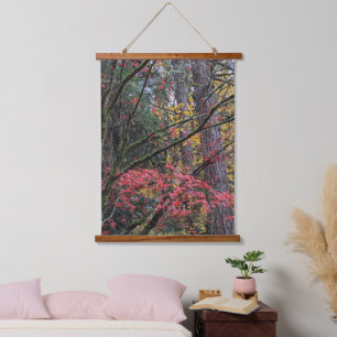 Autumn Leaf Color Botanical Hanging Tapestry
