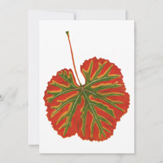 Autumn Leaf Flat Holiday Card