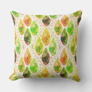 Autumn Leaf Square Outdoor Pillow