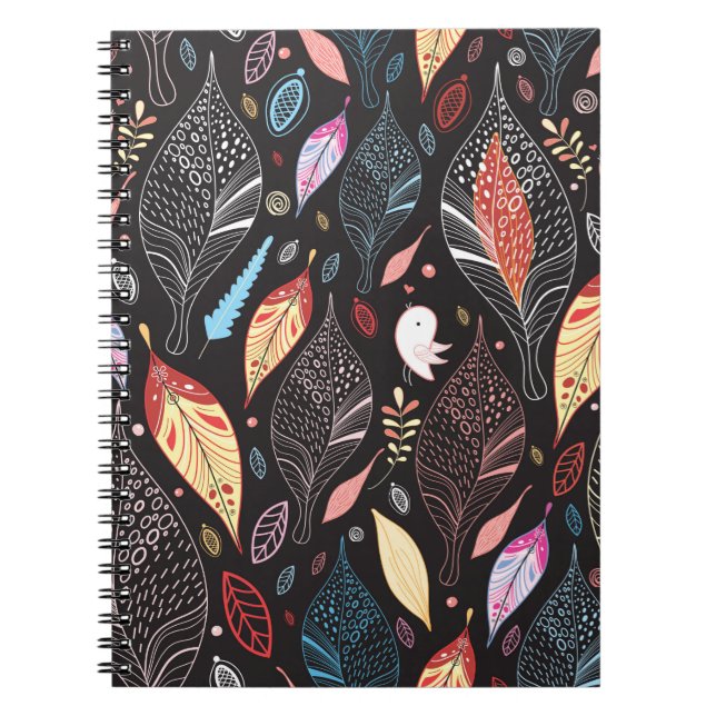 Autumn leaf texture notebook (Front)