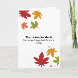 Autumn Leaf Thank You Card