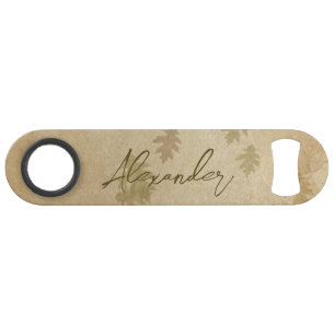 Autumn Leaf Theme Bar Key