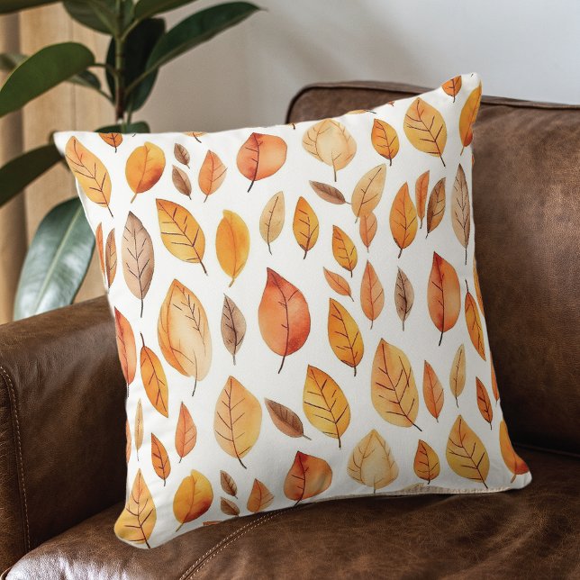 Autumn Leaf  Throw Pillow (Creator Uploaded)