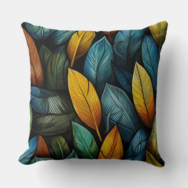 Autumn leafs - throw pillow (Front)