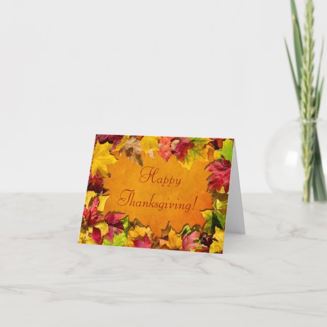 Autumn Leaves 1 Holiday Card (Front)