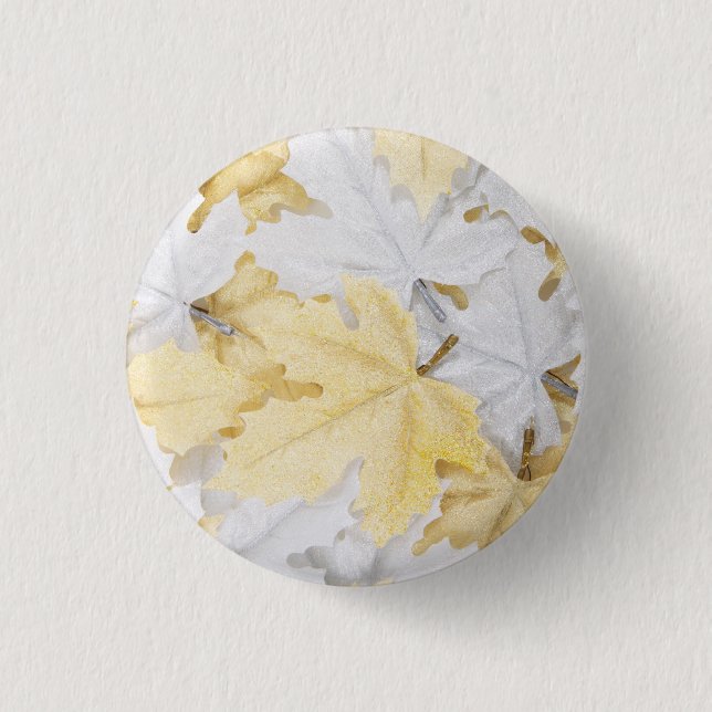 Autumn Leaves 1 Inch Round Button (Front)