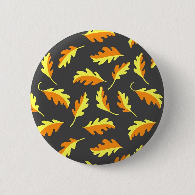 Autumn Leaves 2 Inch Round Button (Front)