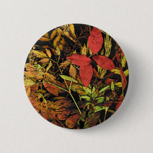 Autumn Leaves 2 Inch Round Button