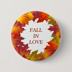 Autumn Leaves 2 Inch Round Button