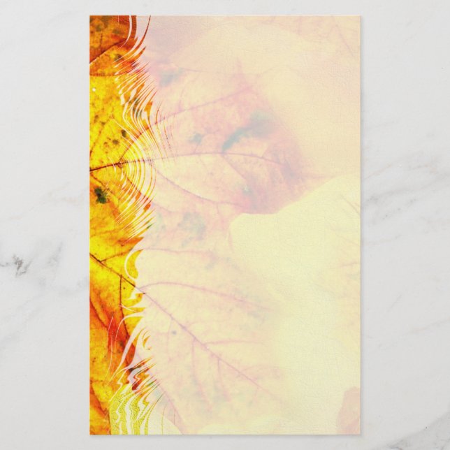 Autumn Leaves 4 Stationery (Front)