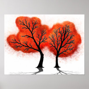 Autumn Leaves – Abstract Digital Art Print