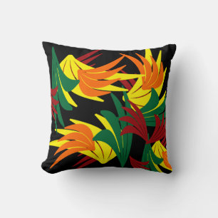 Autumn Leaves Abstract Throw Pillow