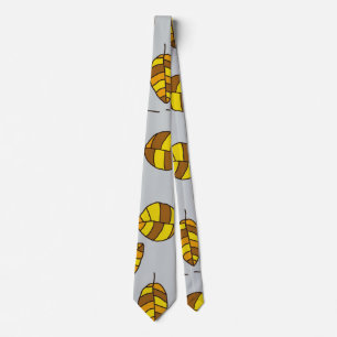 Autumn Leaves adjustable Yellow Leaf Pattern Tie