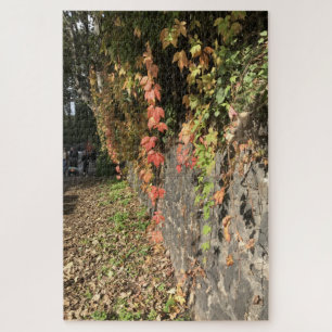 Autumn Leaves Along Regent's Canal London UK Jigsaw Puzzle