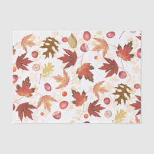 Autumn Leaves and Berries Tissue Paper