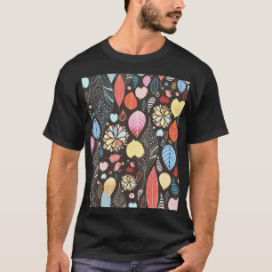 Autumn Leaves and Birds. T-Shirt