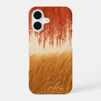 Autumn Leaves and Golden Field Phone Case