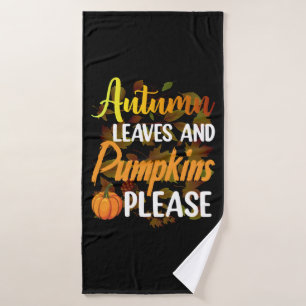Autumn leaves and pumkins please funny halloween