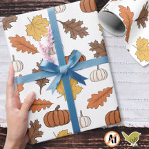 Autumn Leaves and Pumpkins Fall Harvest